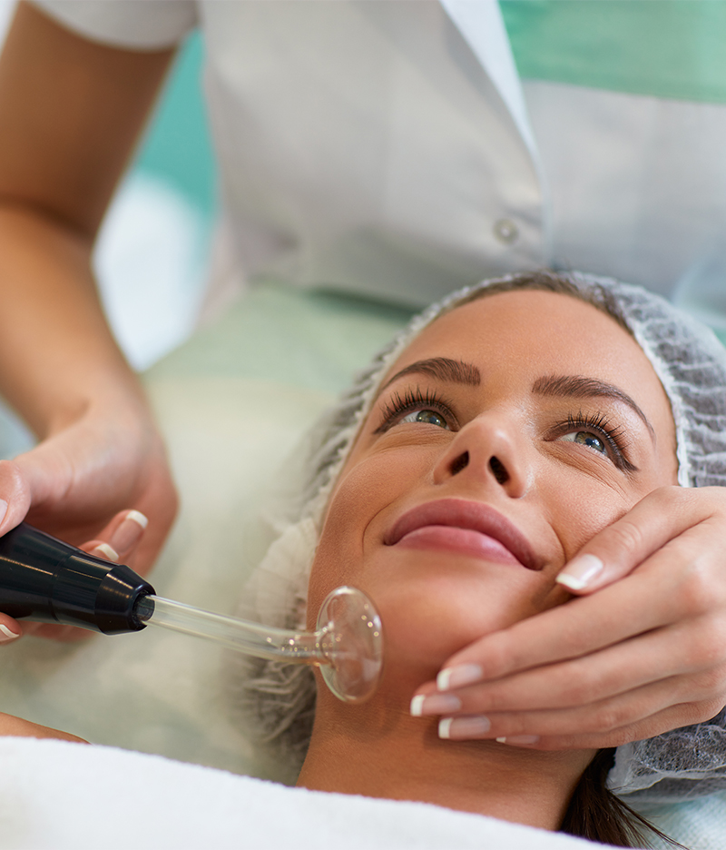 High-Frequency Laser Facial Treatment